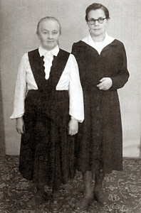   Сястра Ванда з сястрой Раза-ліяй у Беластоку, 1959 год.